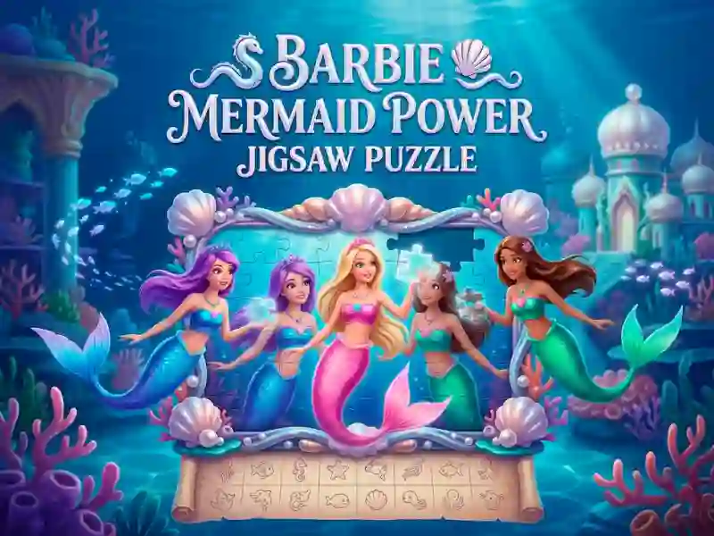 Peli Barbie Mermaid Power Jigsaw Puzzle verkossa