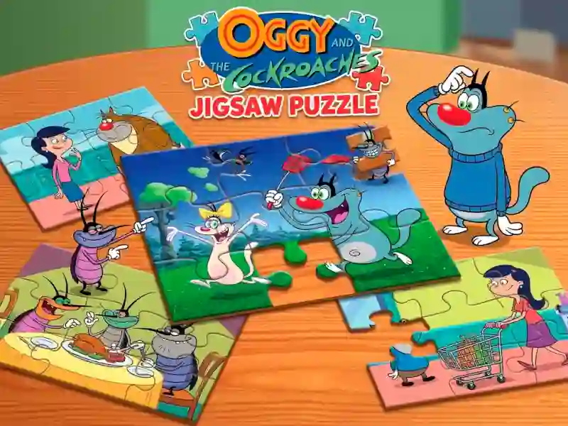 Peli Oggy and the Cockroaches Jigsaw Puzzle verkossa