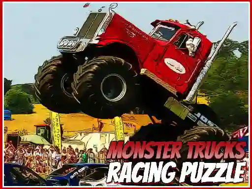 Peli Monster Trucks Racing Puzzle verkossa