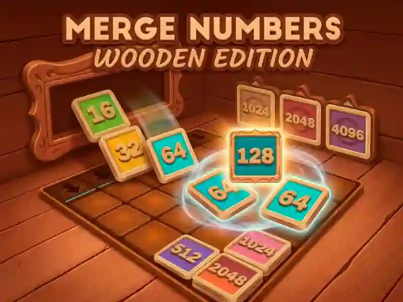 Peli Merge Numbers Wooden Edition verkossa