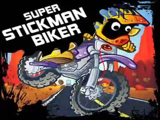 Peli Super Stickman Biker verkossa