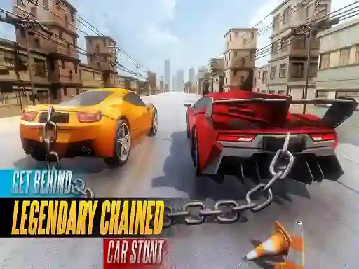 Peli Chained Car Stunts Race Mega Ramp verkossa