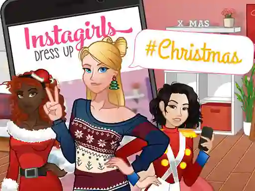 Peli InstaGirls Christmas Dress Up verkossa