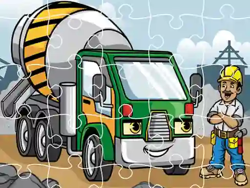 Peli Construction Trucks Jigsaw verkossa