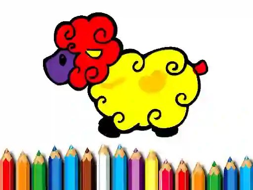 Peli Baby Sheep Coloring verkossa