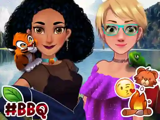 Peli Jasmine & Rapunzel on Camping verkossa