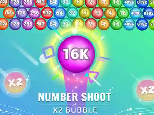 Peli Number Shoot x 2 bubble verkossa