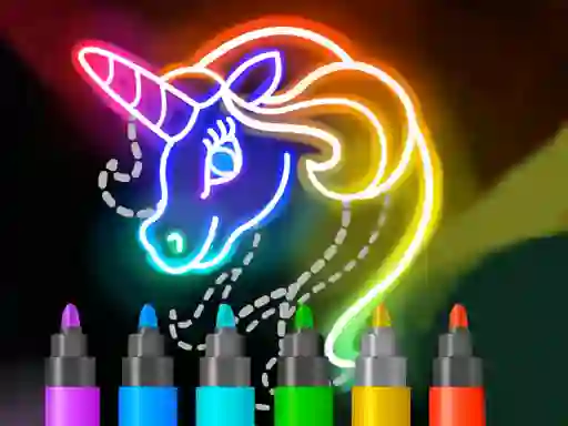 Peli Learn to Draw Glow Cartoon verkossa