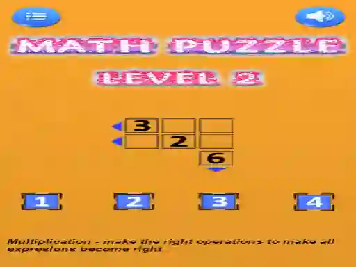 Peli Math puzzle verkossa