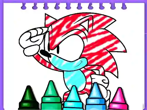 Peli Sonic Coloring Book verkossa