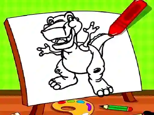 Peli Easy Kids Coloring Dinosaur verkossa