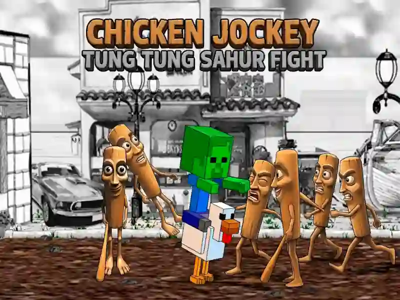 Peli Chicken Jockey Tung Tung Sahur Fight verkossa