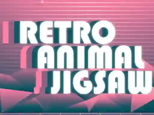 Peli Retro Animal Jigsaw verkossa
