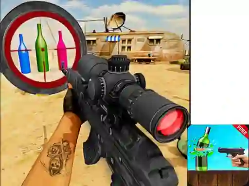 Peli Sniper Bottle Shooting verkossa