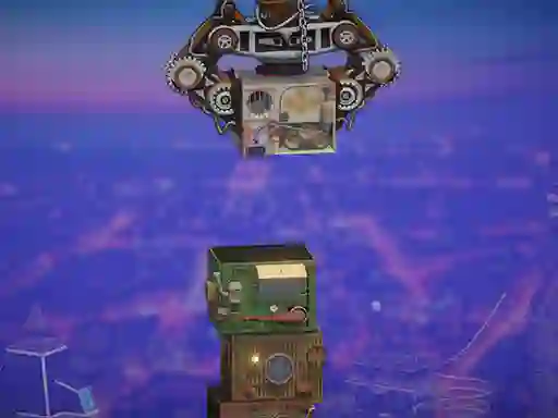 Peli Steampunk Tower Builder verkossa