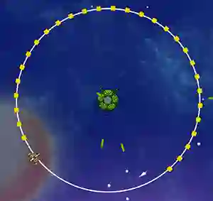 Peli Orbit Avoider verkossa