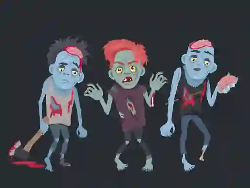 Peli Zombies and Skeletons Coloring verkossa