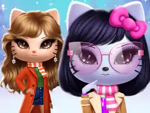 Peli Kitty Squad Winter Dress Up verkossa
