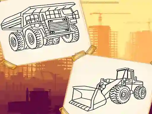 Peli Construction Trucks Coloring verkossa