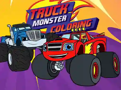 Peli Truck Monster Coloring verkossa