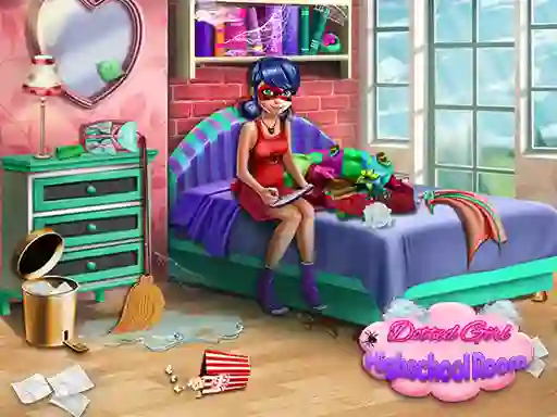 Peli Dotted Girl: Highschool room verkossa