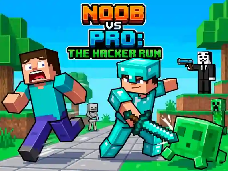 Peli Noob vs Pro Help Hacker danger Hacker verkossa
