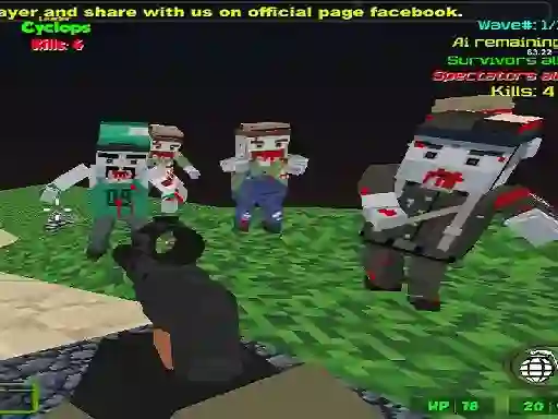 Peli Blocky Combat SWAT Zombie Survival verkossa