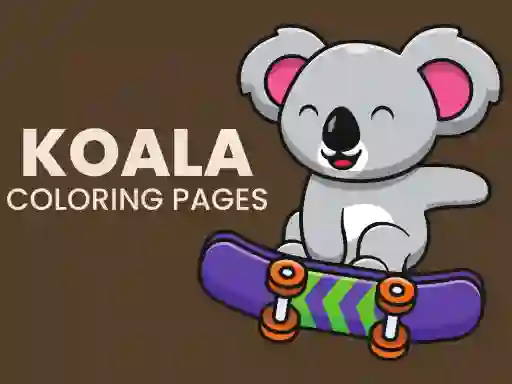 Peli Koala Coloring Pages verkossa