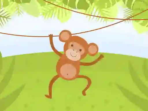 Peli Funny Monkeys Coloring verkossa