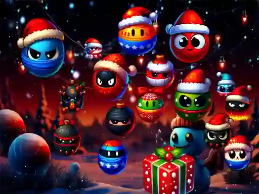 Peli Christmas Rush : Red and Friend Balls verkossa