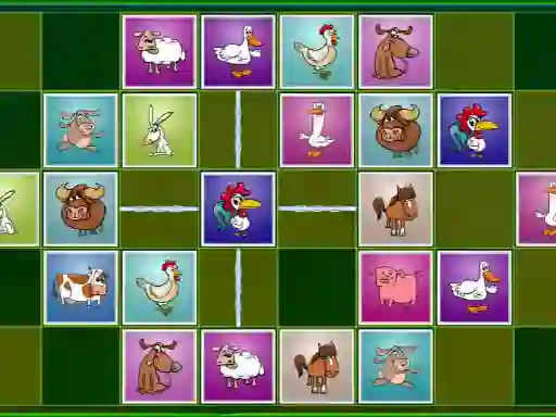 Peli Farm animals matching puzzles verkossa