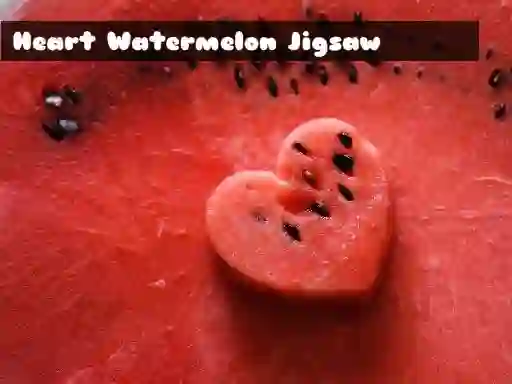 Peli Heart Watermelon Jigsaw verkossa