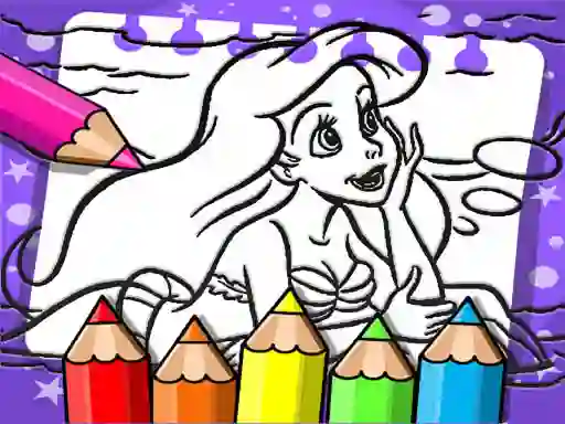 Peli Ariel The Mermaid Coloring Book verkossa