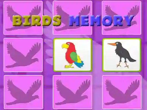 Peli Kids Memory With Birds verkossa