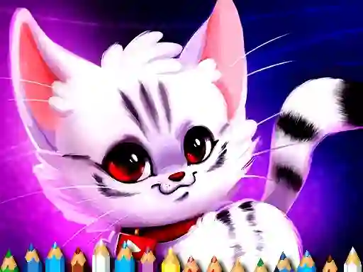 Peli Cute Kitty Coloring verkossa