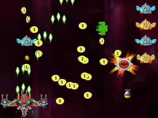 Peli Space Attack Chicken Invaders verkossa