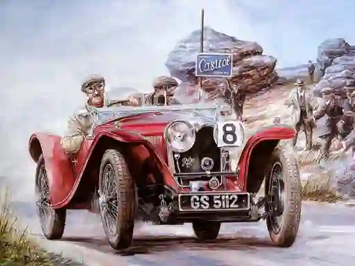 Peli Vintage Cars Puzzle verkossa