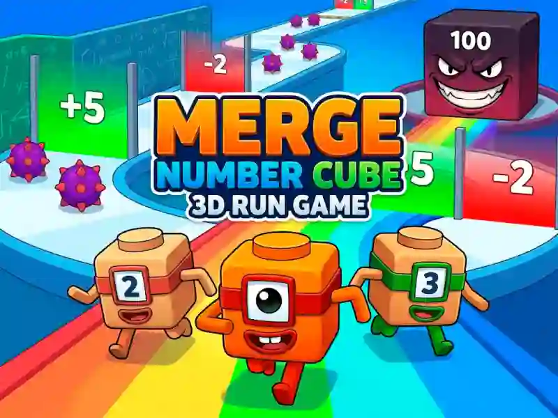 Peli Merge Number Cube 3d Run Game verkossa