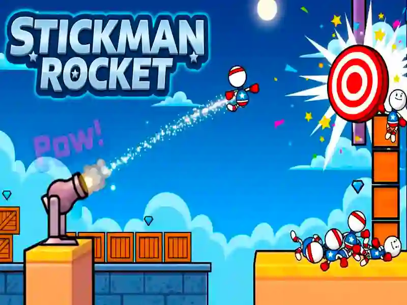 Peli Stickman Rocket verkossa