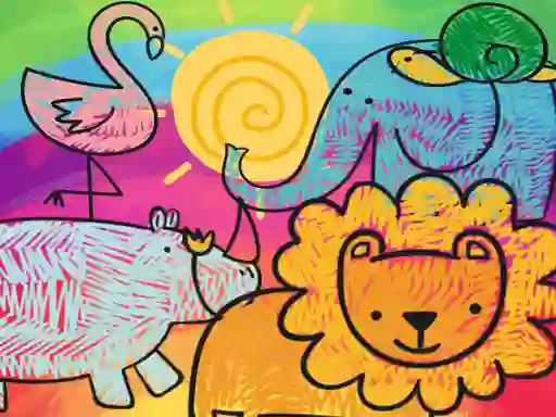Peli Little Animals Coloring verkossa