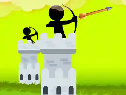 Peli Stickman Archer Castle verkossa