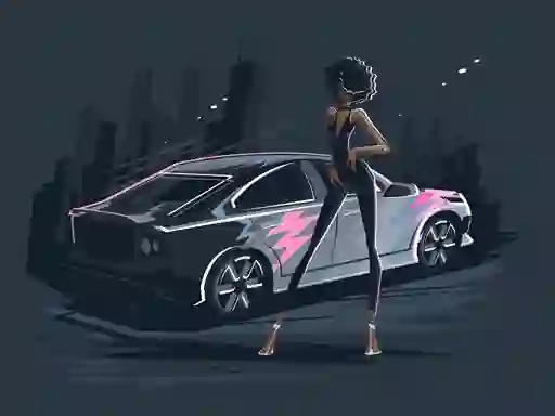 Peli Old and New Cars Coloring verkossa