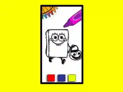 Peli SpobgeBob Halloween Coloring Book verkossa