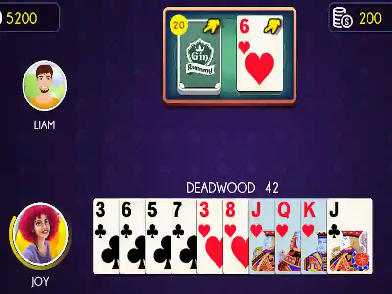 Peli Gin Rummy verkossa