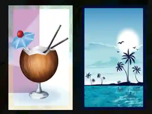 Peli Beach Cocktails Memory verkossa