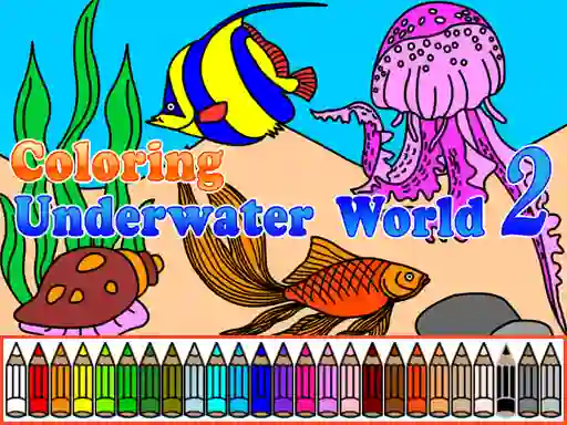 Peli Сoloring Underwater World 2 verkossa