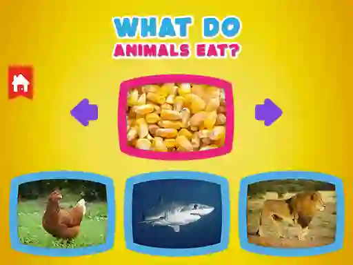 Peli What Do Animals Eat? verkossa