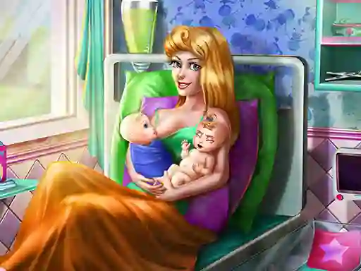 Peli Sleepy Princess Twins Birth verkossa