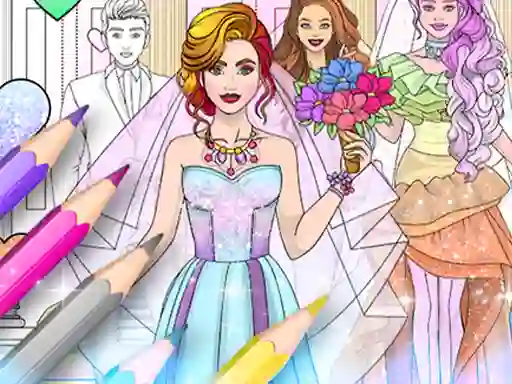 Peli Wedding Coloring Dress Up verkossa