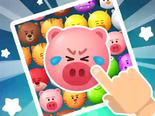 Peli Crazy Zoo Swipe Match 3 Puzzle verkossa